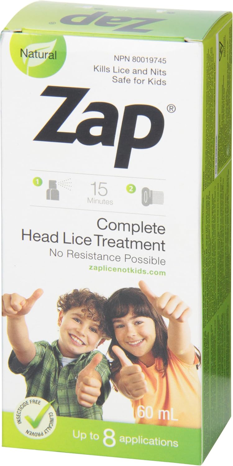 Zap 噴霧乳液 - 全面除蝨,60 毫升