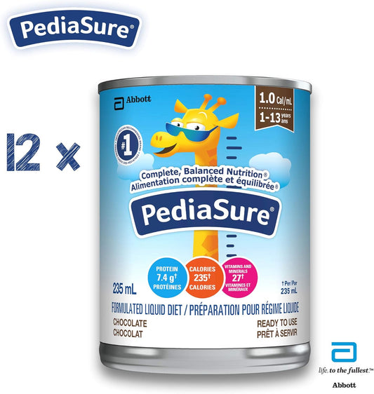 PediaSure, 配方流質飲食,巧克力味,12 粒裝,2820 毫升