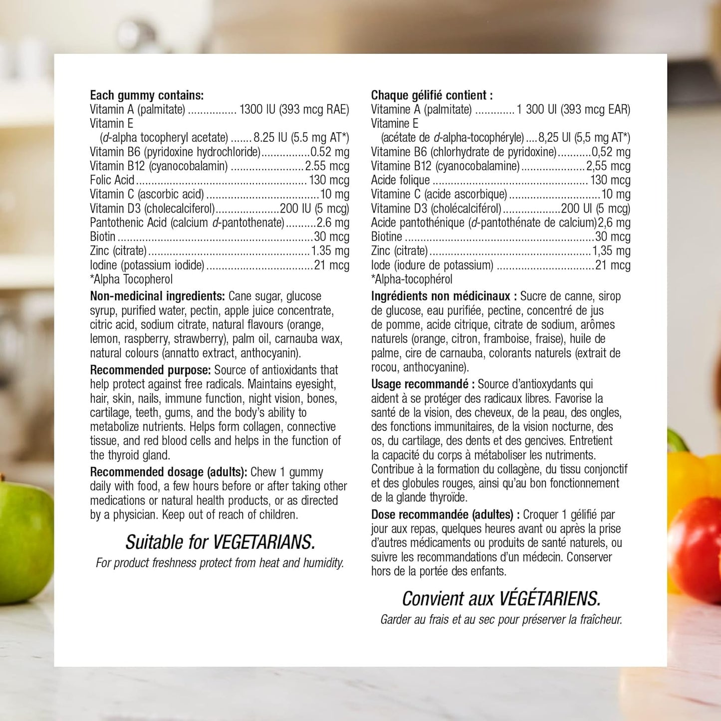 Webber Naturals Multivitamin Gummy, 90 Gummies, For the Maintenance of Good Health and Antioxidant Support, Vegetarian