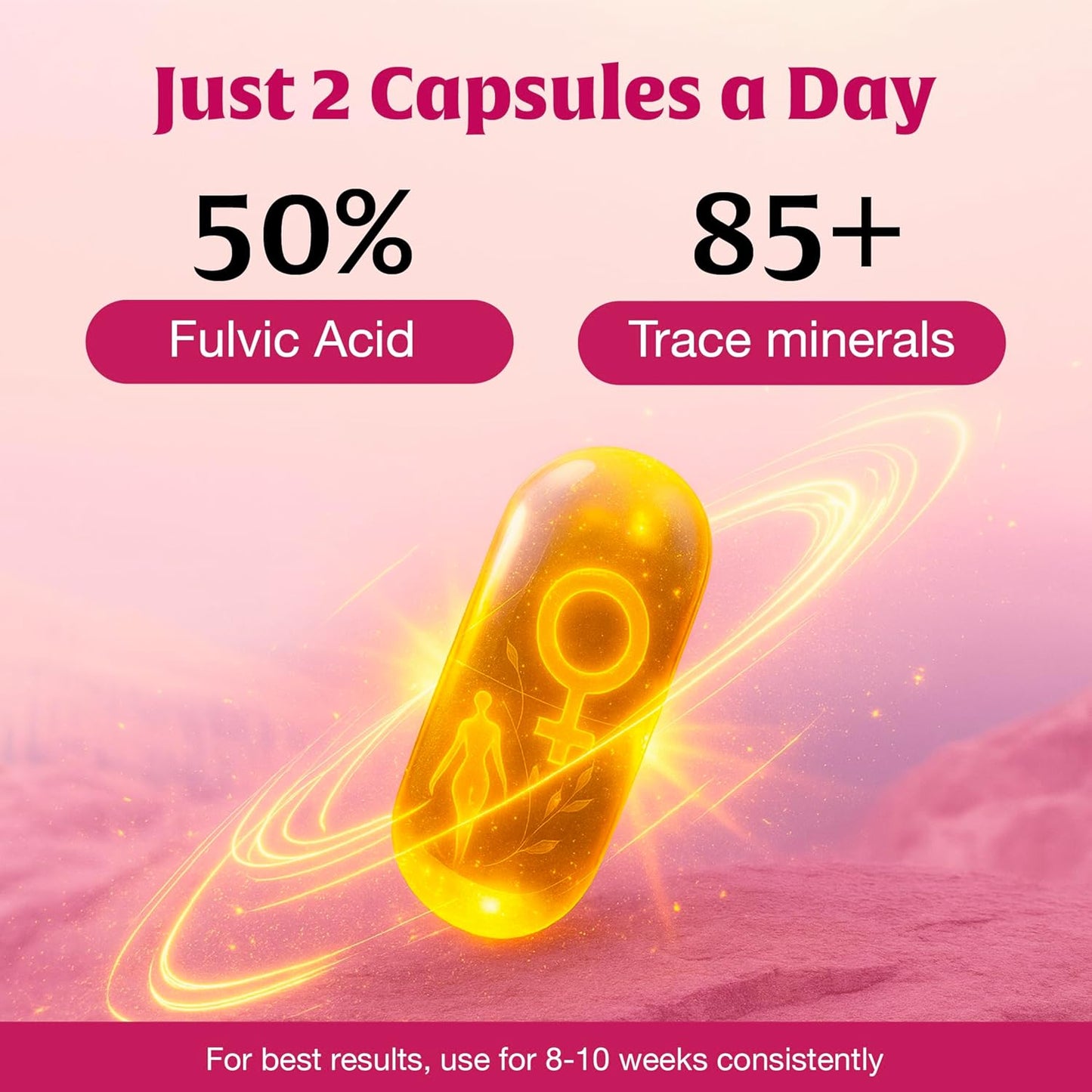 HANDPICK Shilajit Capsules for Women | 500mg per Serving with 50% Fulvic Acid, 120 Easy to Swallow Capsules | Pure Himalayan Shilajit for Women | Revitalize Energy Levels | Made in Canada