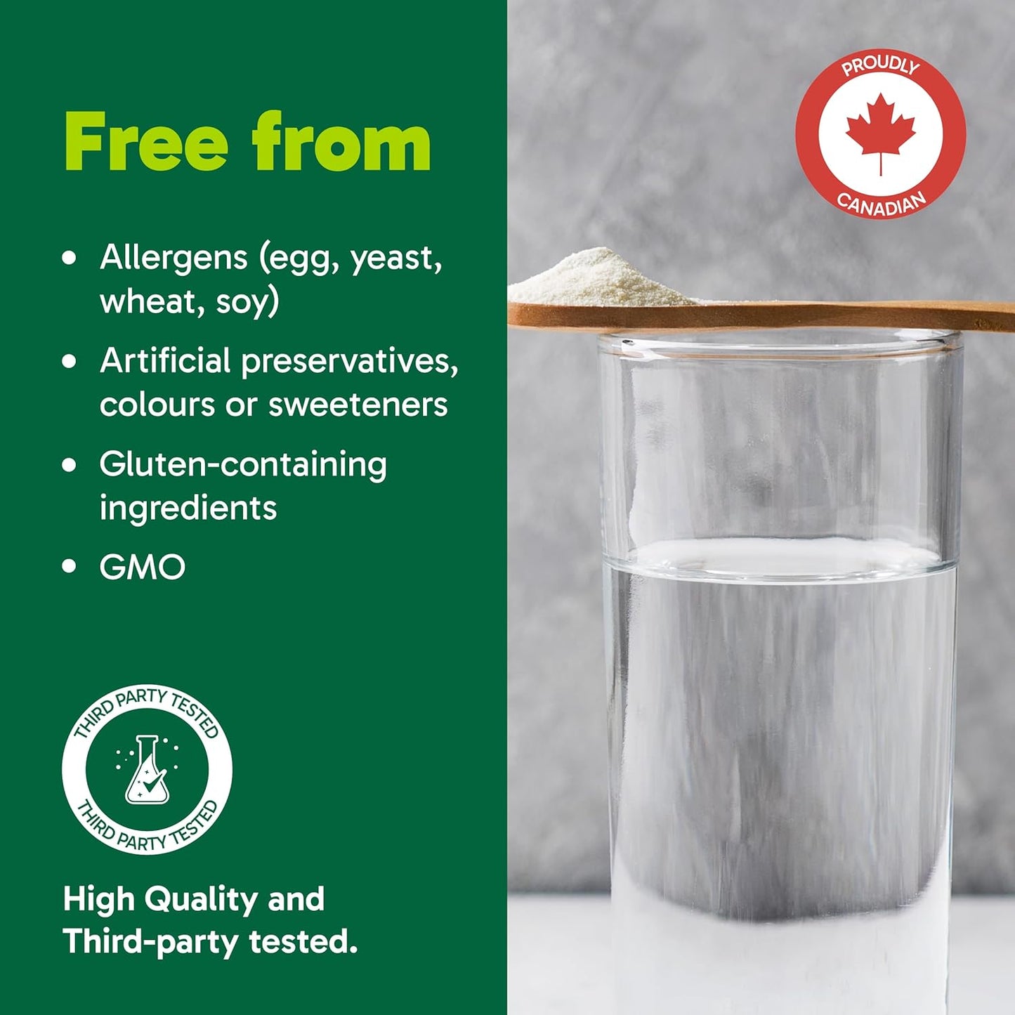 Organika 乳清分离蛋白粉,添加胶原蛋白肽和益生菌,易于消化 - 21 克蛋白质,5 克纤维 - 有助于增强力量和瘦肌肉 + 帮助恢复 - 无味 - 580 克