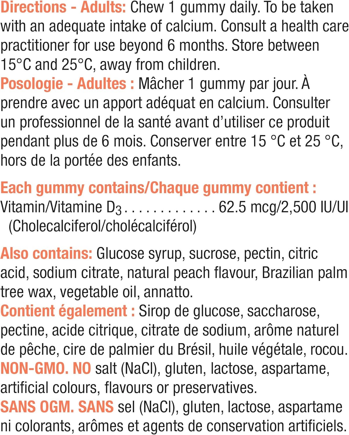 Jamieson 強效維生素 D3 軟糖和鎂軟糖 - 蔓越莓葡萄口味,60 顆(1 包)