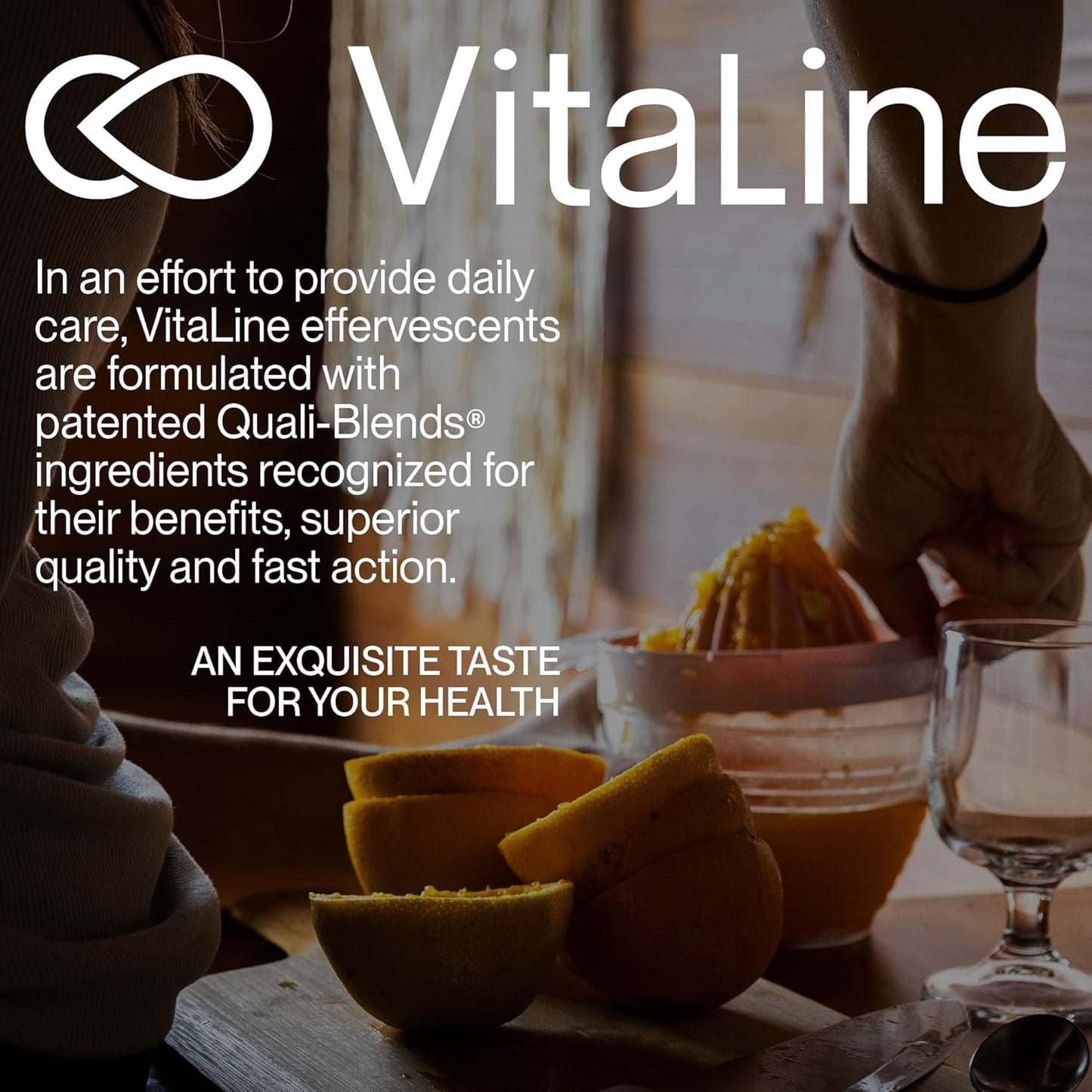Vitaline 每日多種維生素補充劑,含生物素,適合男性和女性 - 維生素 A、C、E、B1、B2、B5、B6、B12、D3、葉酸和 β-胡蘿蔔素 - 橙子味,20 片泡騰片