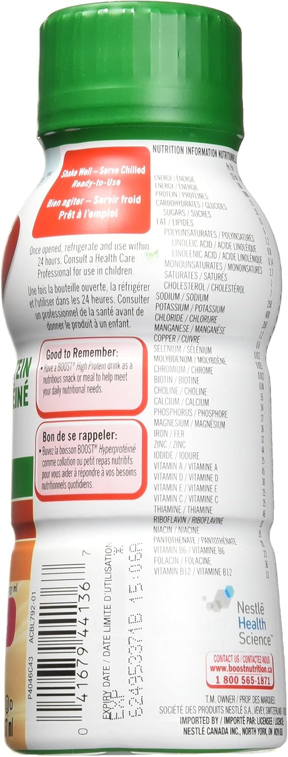 BOOST 高蛋白草莓味,6x237毫升(6包)