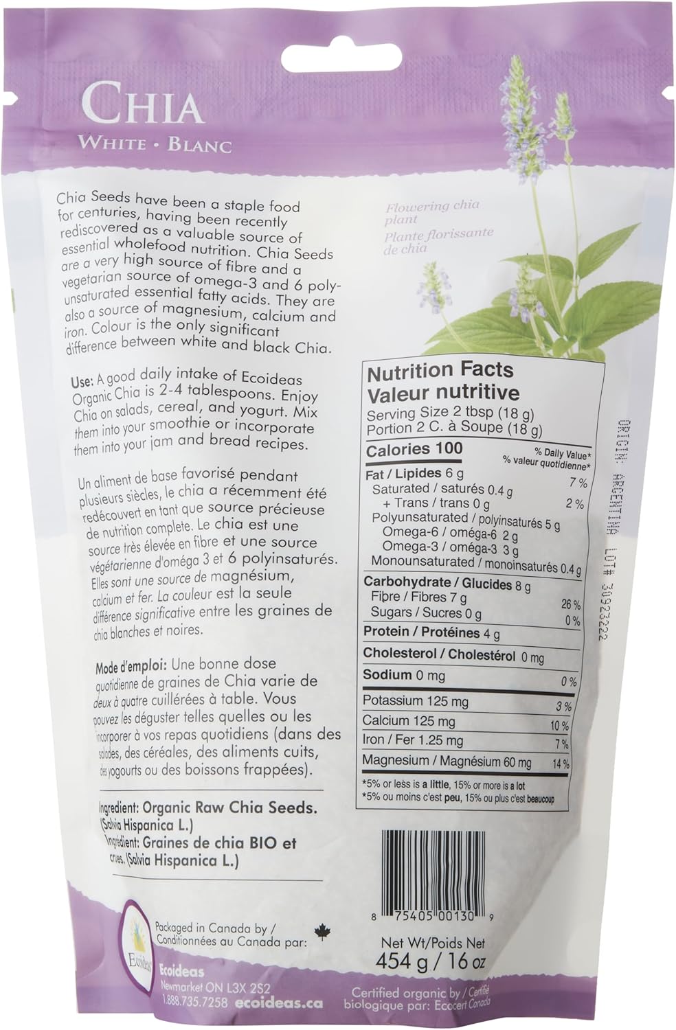 Organic White Chia Seeds