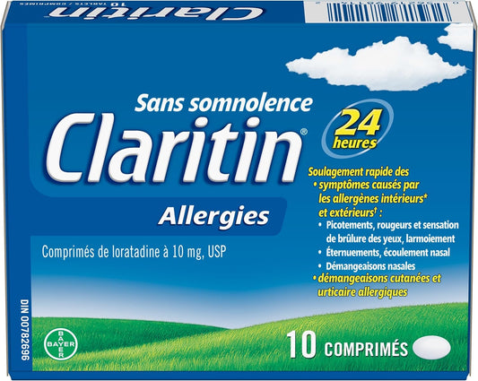 開瑞坦過敏藥,24小時不瞌睡緩解,10毫克,10片