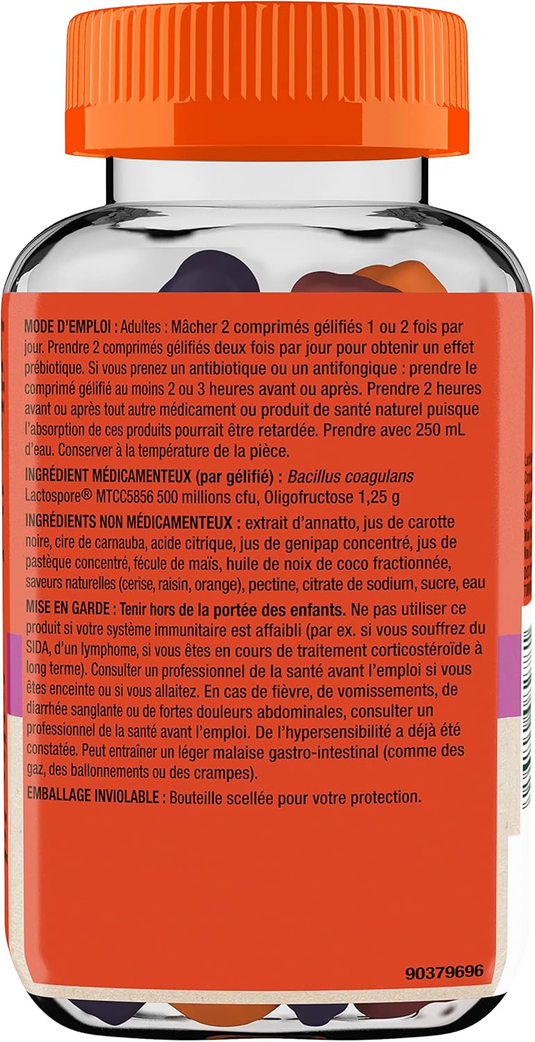 Align DUALBIOTIC PREbiotic + PRObiotic Gummies for Women & Men, Helps Support a Healthy Digestive System, Made With Naturally Fruit Flavours, 60 Count