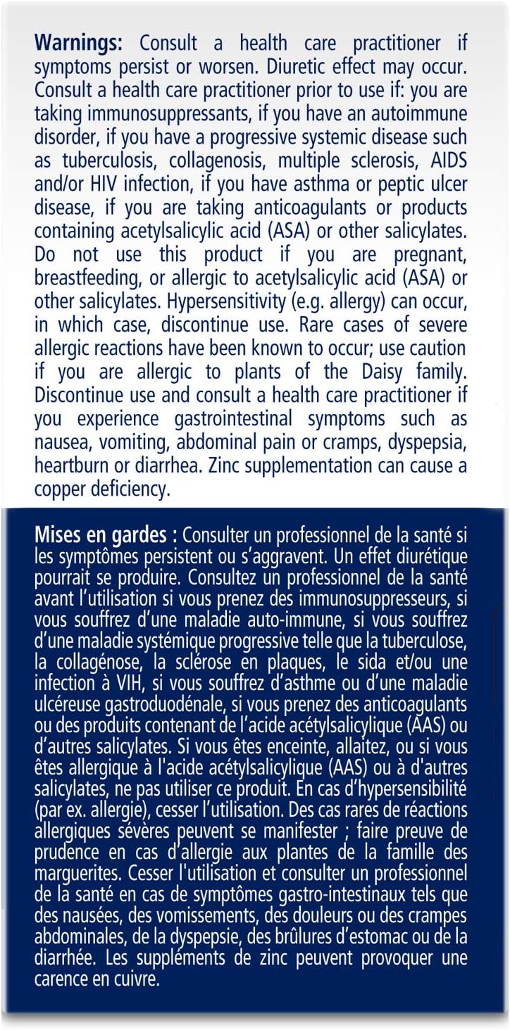 Sambucol Black Elderberry – Cold & Flu Relief | Echinacea, Zinc, Vitamin C & White Willow | Helps Relieve Congestion, Sore Throat, Coughs & Fatigue | Natural Health Product, For Adults | 24 Capsules
