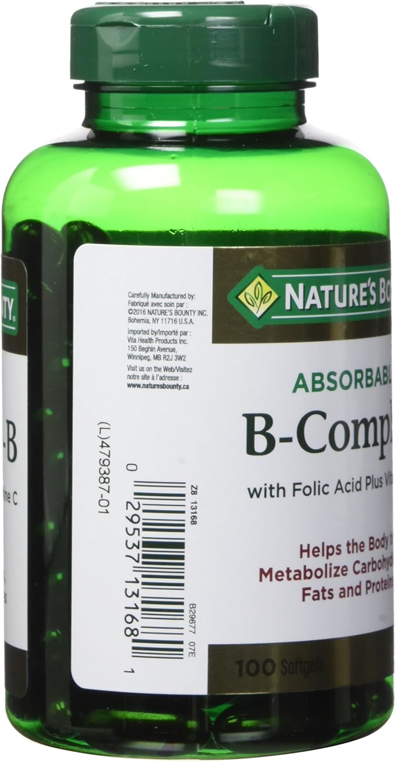 Nature's Bounty 褪黑激素 10 毫克 120 粒裝,有助於重置身體的睡眠-覺醒週期和 B 群複合物(含葉酸和維生素 C),幫助代謝碳水化合物,100 粒軟膠囊