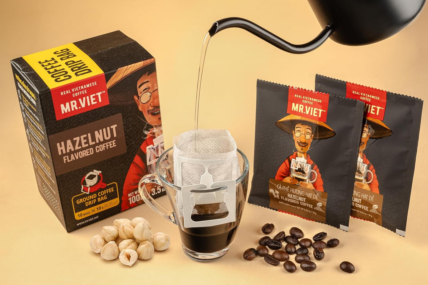 Mr.Viet 榛果研磨咖啡滴滤包 10包 x 10克