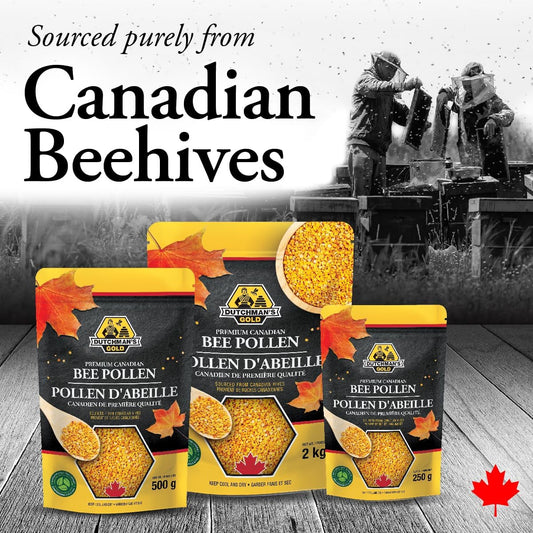 Premium Canadian Bee Pollen - 250 grams - 100% Canadian sourced - No fillers or offshore pollen - by Dutchman's Gold (250 g)