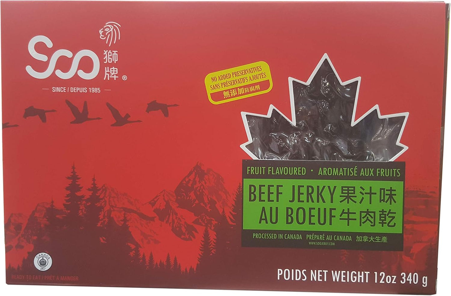 Richmond Soo Fruit Flavoured Beef Jerky 340gr (12oz)