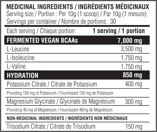 Believe 补充电解质+BCAA:通过支链氨基酸和必需电解质优化补水和肌肉恢复 - 立即提升运动表现并补充重要营养素!(酸桃味)