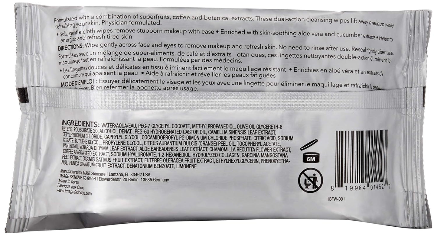 IMAGE Skincare Beauty 清爽面部湿巾,30 片