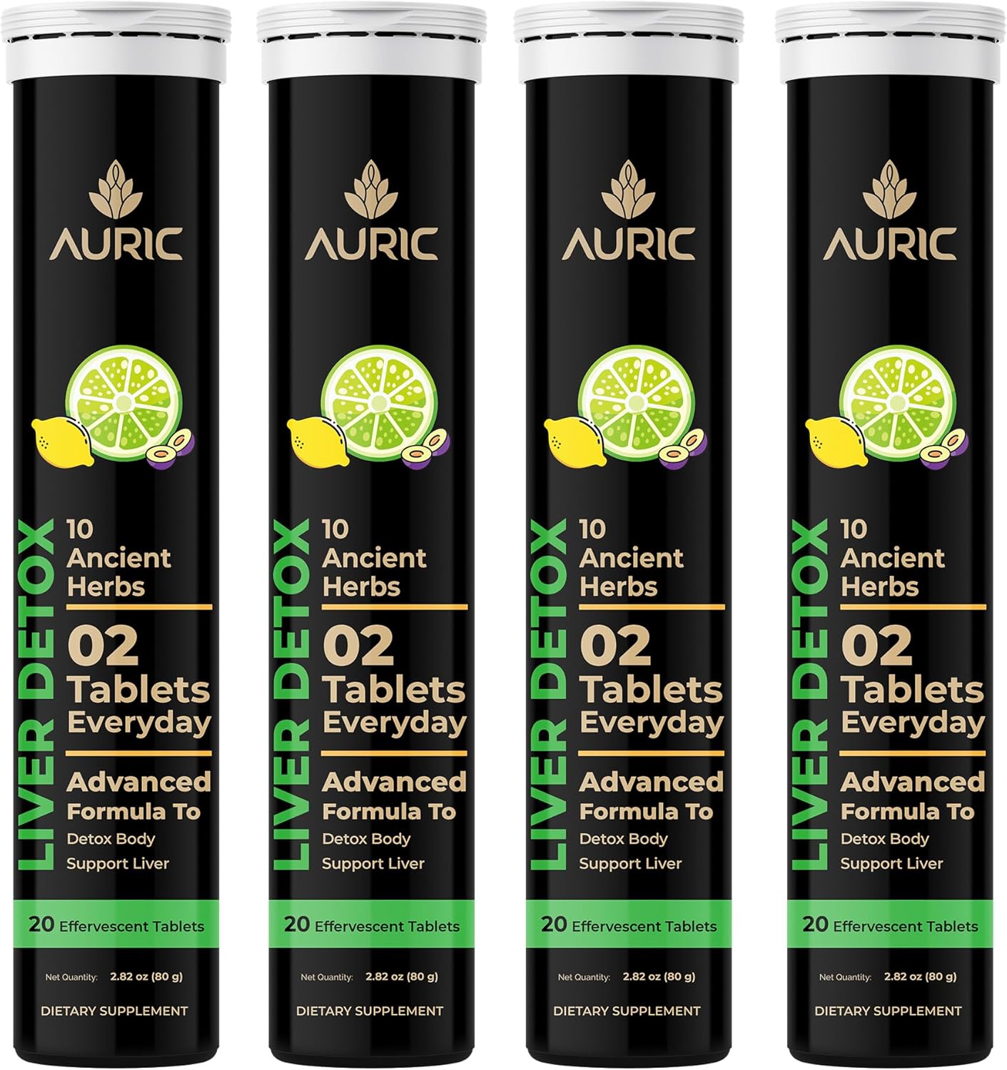 Auric 草本护肝补充剂 | 奶蓟草(水飞蓟素)、姜黄、大蒜、生姜,有益于肝脏健康 | 高级排毒清洁配方,促进肝脏健康 | 80 片装 | 植物基,无麸质