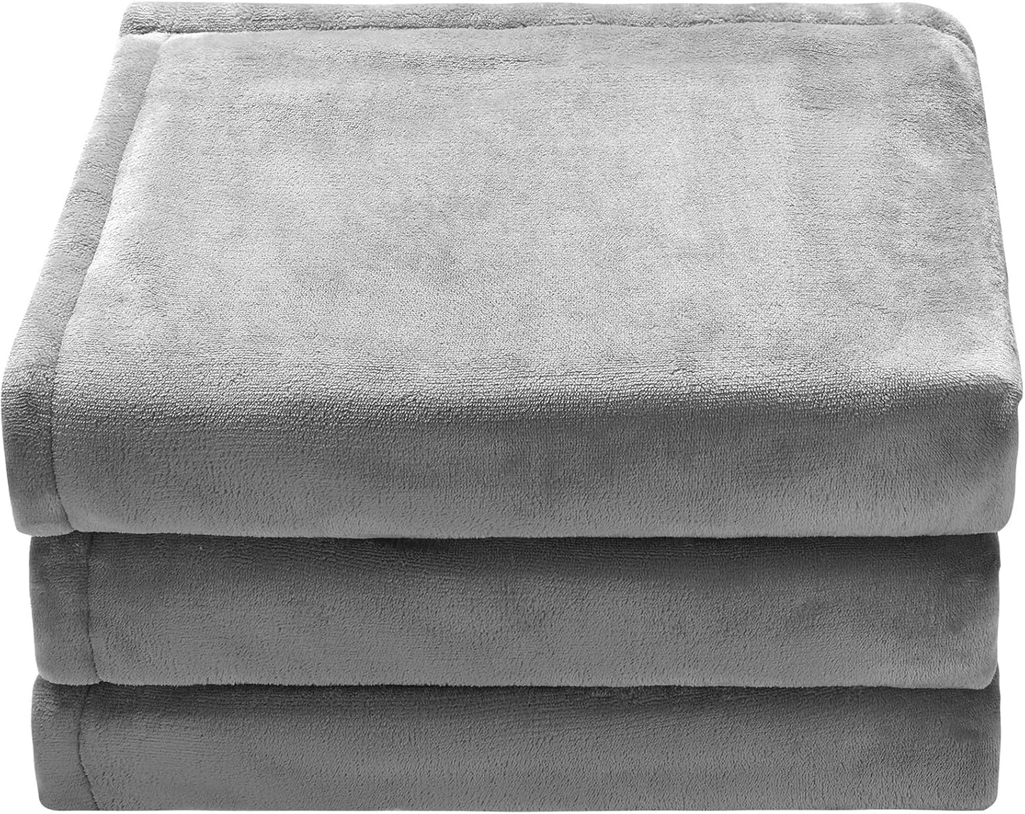 VEVOR 電熱毯,72 英寸 x 84 英寸全尺寸,柔軟法蘭絨加熱毯,帶 10 小時定時器自動關閉和 5 個加熱級別,適用於沙發,可機洗,ETL 和 FCC 認證(灰色)