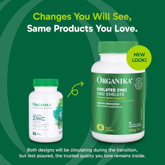 Organika Chelated Zinc 45 Tabs