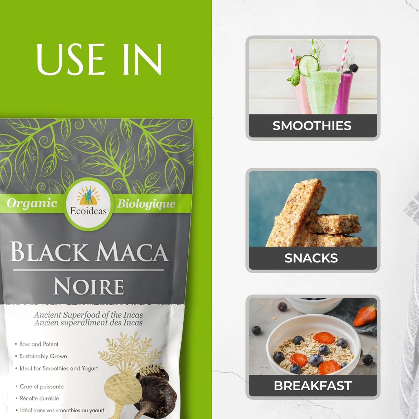 Ecoideas 有機黑瑪卡,454克