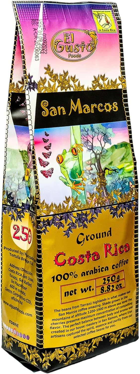 El Gusto San Marcos 研磨咖啡,中度烘焙,哥斯达黎加单一产地,250克