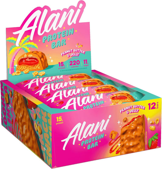 Alani Nu Protein Bar - Peanut Butter & Jelly 46g x 12