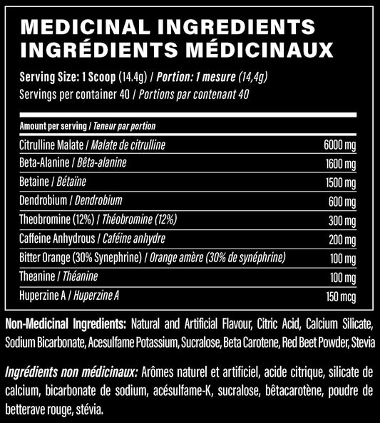 Nutrabolics Supernova Legacy - Focus, Energy & Intense Pump, Creatine Free Preworkout with Citrulline & Beta Alanine - 40 servings, Green Guarana Rush