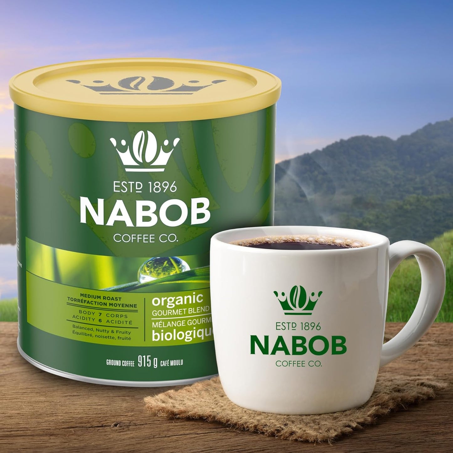Nabob 有机混合研磨咖啡,915克