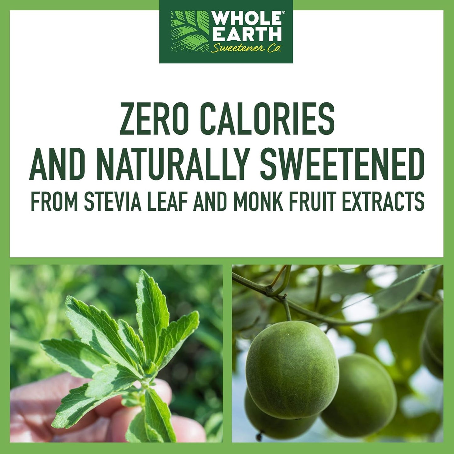 Whole Earth Sweetener Company 甜菊糖和罗汉果甜味剂、赤藓糖醇甜味剂、Sweet Leaf 甜菊糖包、糖替代品、天然甜味剂、80 粒装