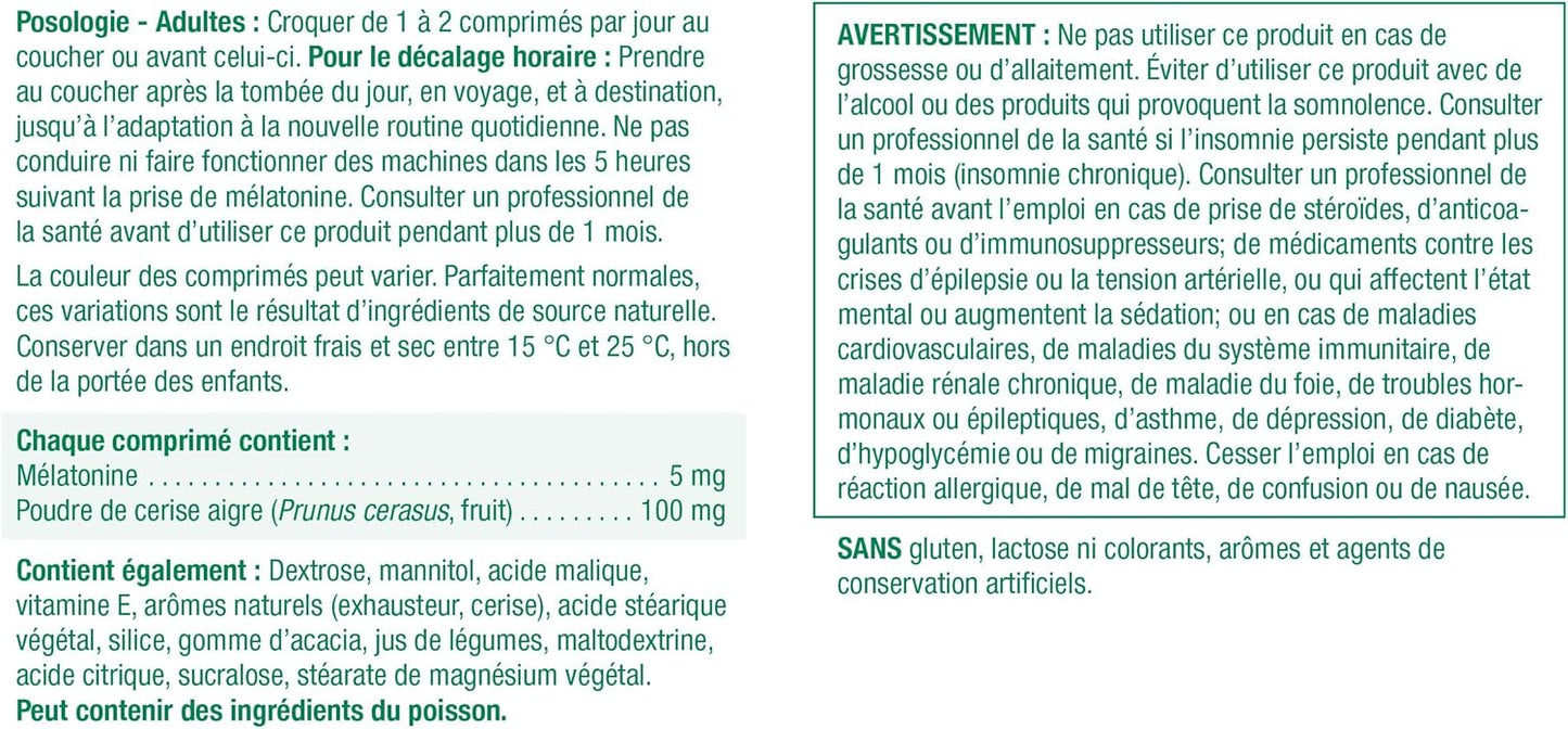 Jamieson 咀嚼褪黑素(含酸樱桃)