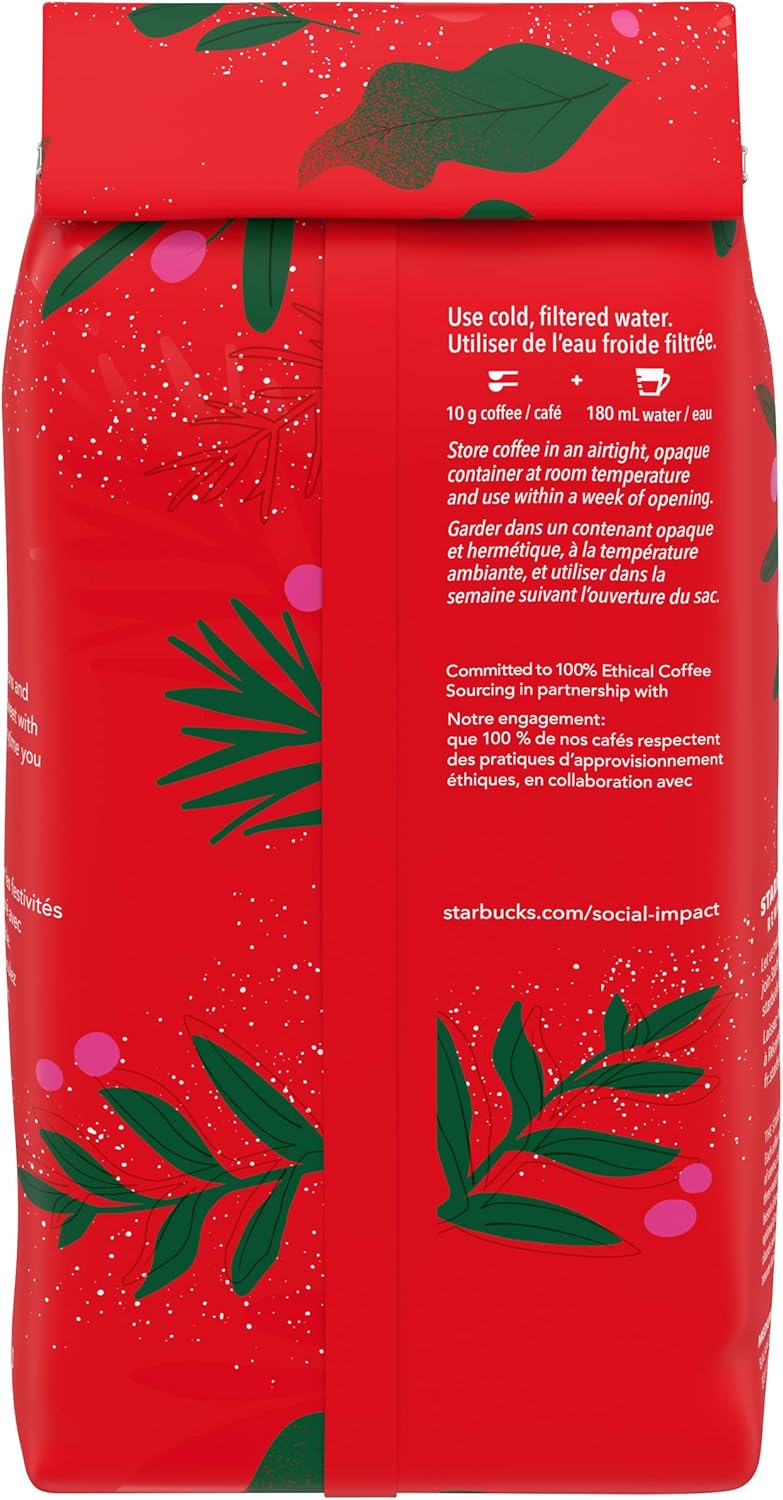 星巴克假日拼配 2019 中度烘焙研磨咖啡,283 克/袋,6 包