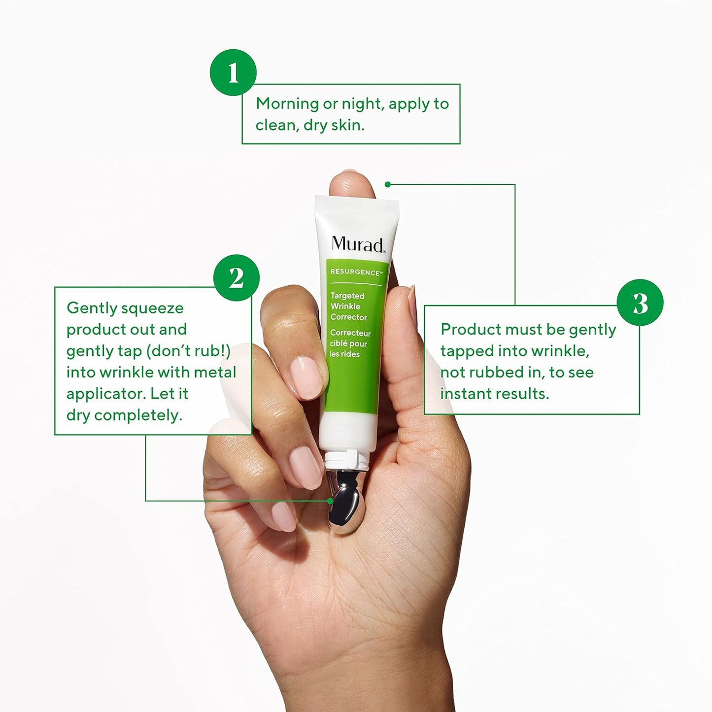 Murad Targeted Wrinkle Corrector - Resurgence Anti-Wrinkle Face Cream - Instant Filler Wrinkle Corrector - Gentle Anti-Aging Hydrating Hyaluronic Acid Treatment Backed by Science, 15ml