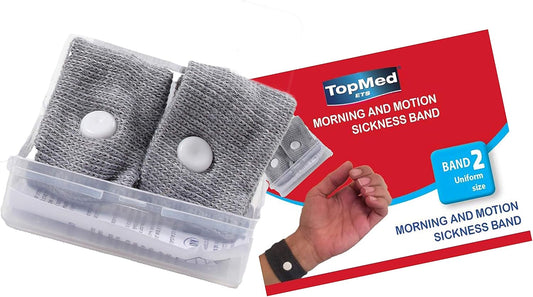 Top Med Sickness-Band Adult Wristband Natural Nausea Anti-Nausea Acupressure Motion Sickness Wristband