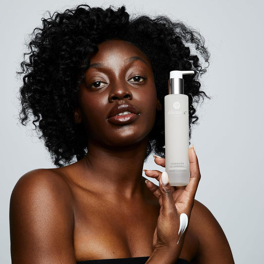 Olivanna Rosewater and Chamomile Cream Cleanser - Omega Rich Face Wash - Gentle and Hydrating without Stripping Essential Oils - 100 ml