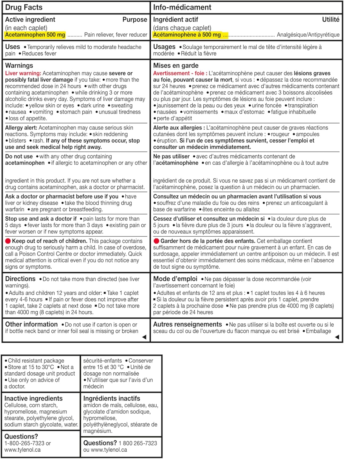 泰諾強效膠囊,超值裝,緩解疼痛、緩解頭痛、退燒,500 毫克對乙醯氨基酚,200 粒膠囊