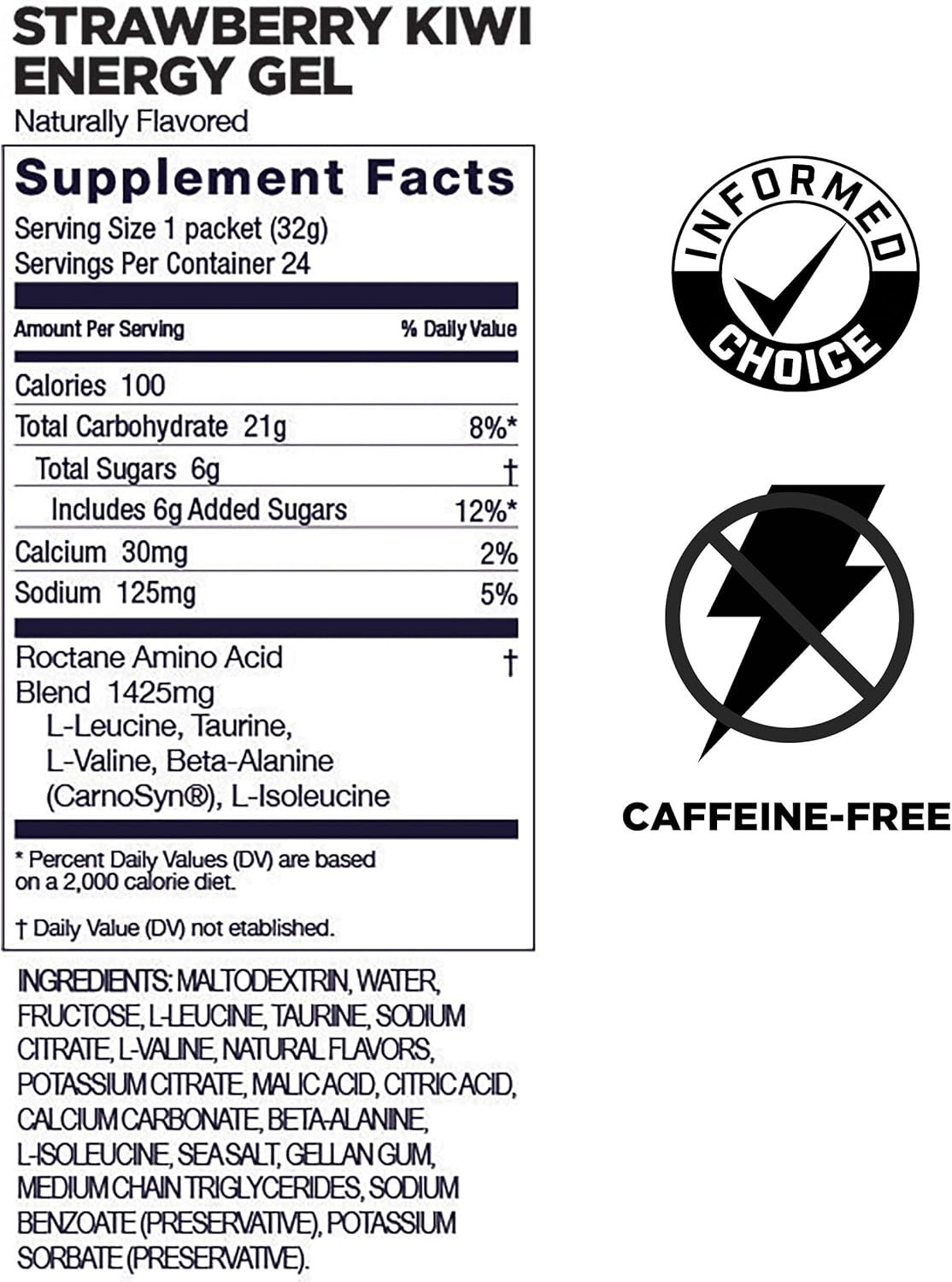GU ENERGY Roctane 超耐力能量胶,草莓奇异果口味,24 粒装