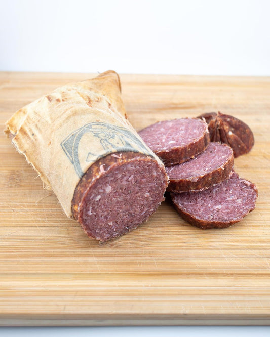 Carmichael's Summer Sausage 530g | Charcuterie, Smorgasbord, Hors D'oeuvres | Made in Canada (Original)