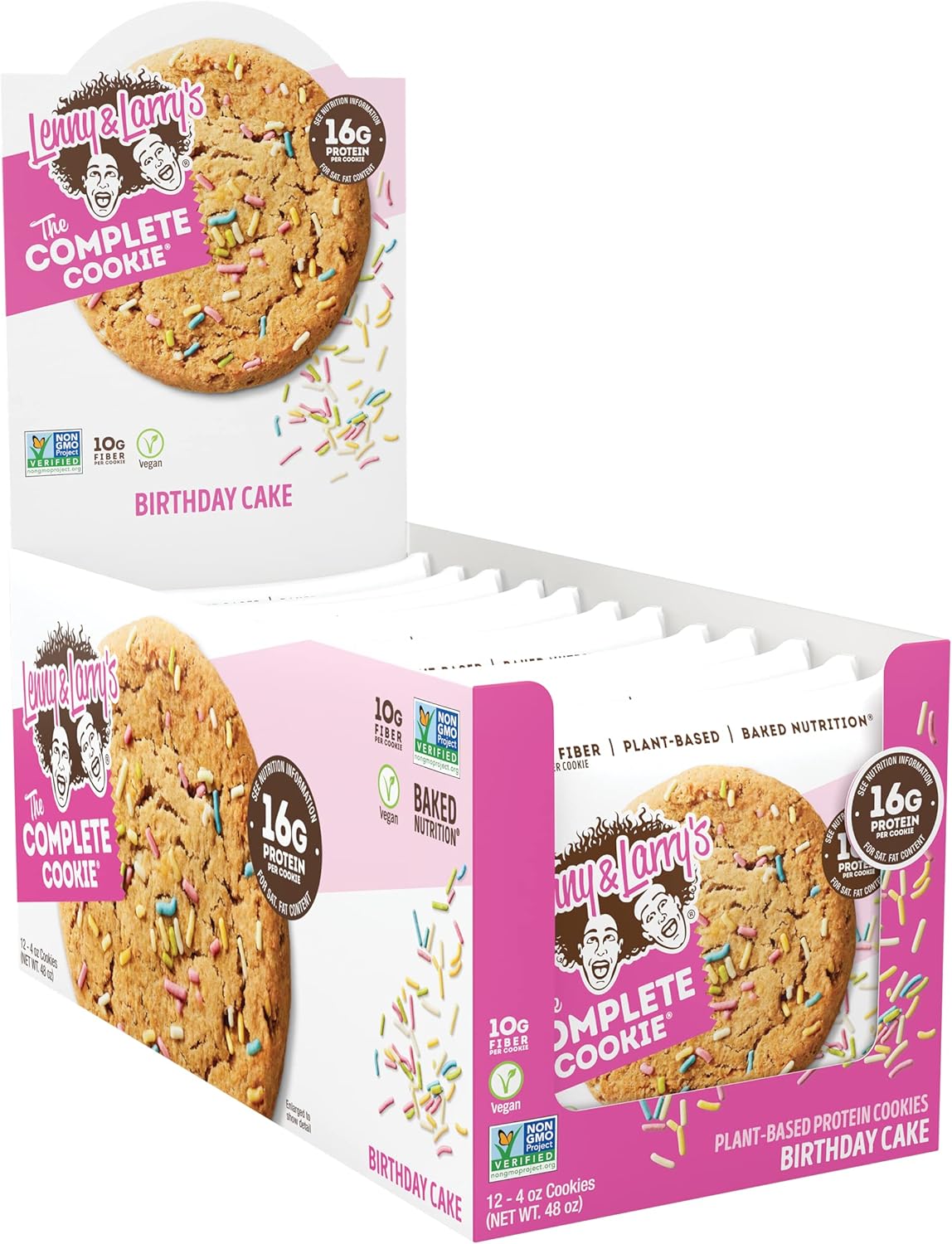 Lenny and Larry's Birthday Cake Complete Cookie 12 Count