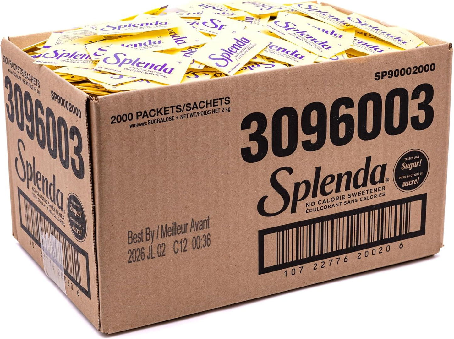 SPLENDA 無卡路里甜味劑,2000 粒裝