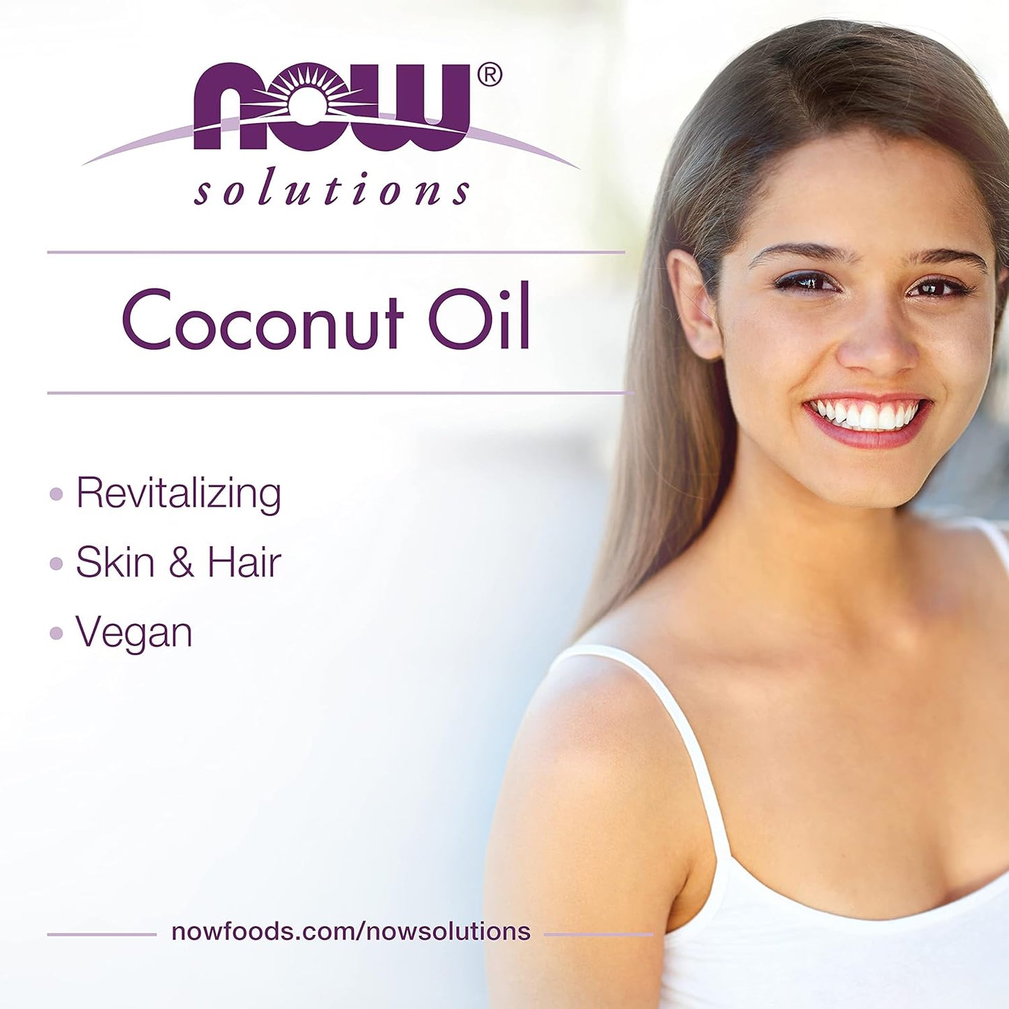 NOW Solutions, Liquid Coconut Oil, Light and Nourishing, Promotes Healthy-Looking Skin and Hair, 118mL