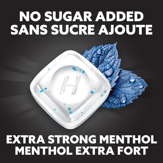 HALLS 无糖特强止咳糖浆,20 包,每包 9 粒,润喉糖,缓解咽喉痛,缓解咳嗽,薄荷醇,加拿大制造