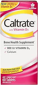 鈣爾奇維生素 D3 片(60 片)600 毫克鈣、維生素 D3、骨骼健康補充劑