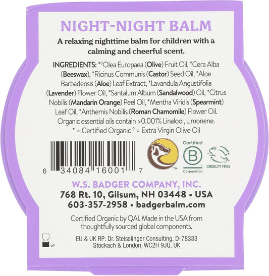 Badger-儿童夜间温和睡眠香膏-2 盎司