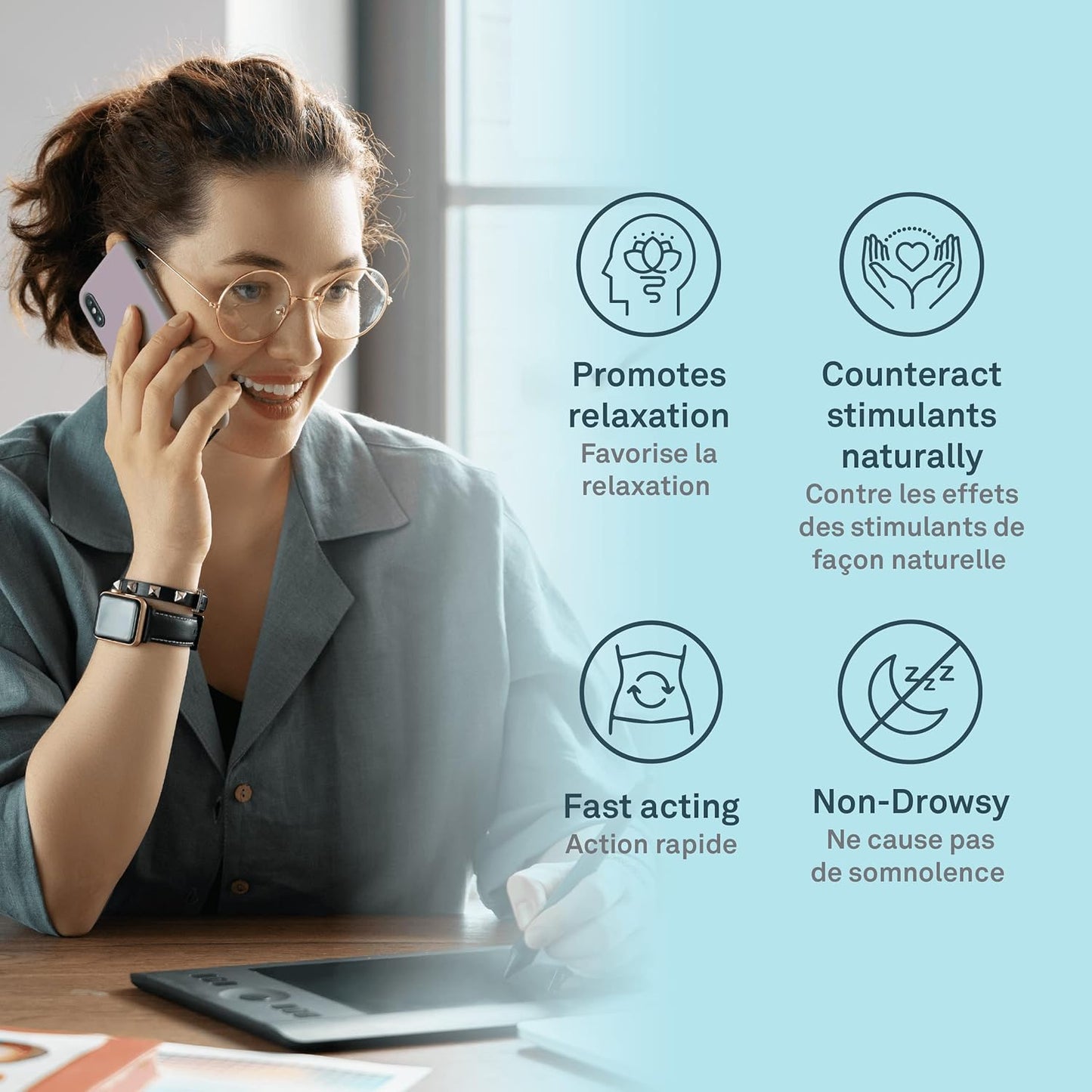 Organika 蘑菇萃取 - 靈芝 180 粒膠囊和 L-茶氨酸額外添加 110 粒膠囊 - 促進放鬆,緩解壓力,純天然來源