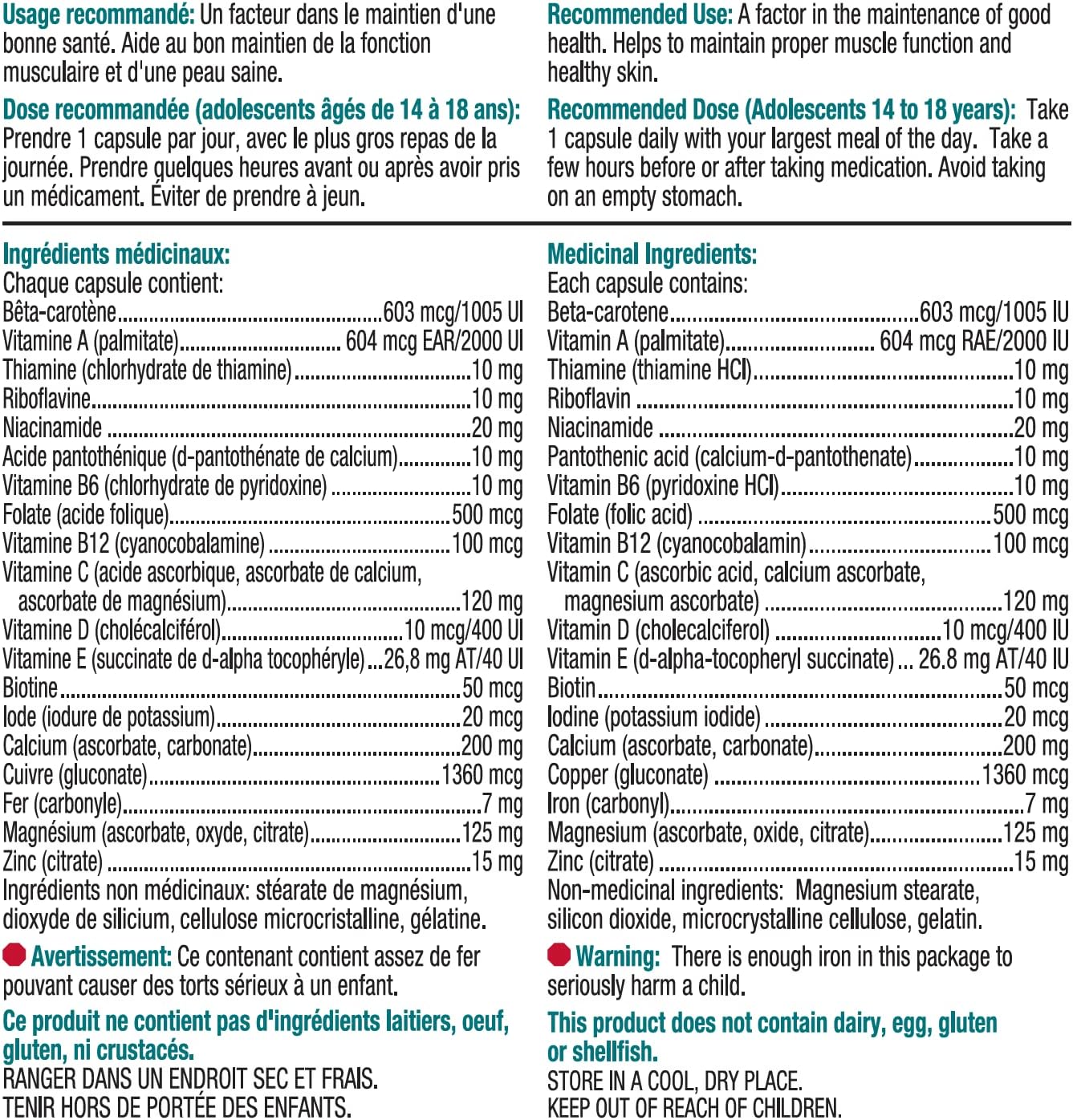 Quest® His Daily One™ for Teen Boys (90 Capsules)