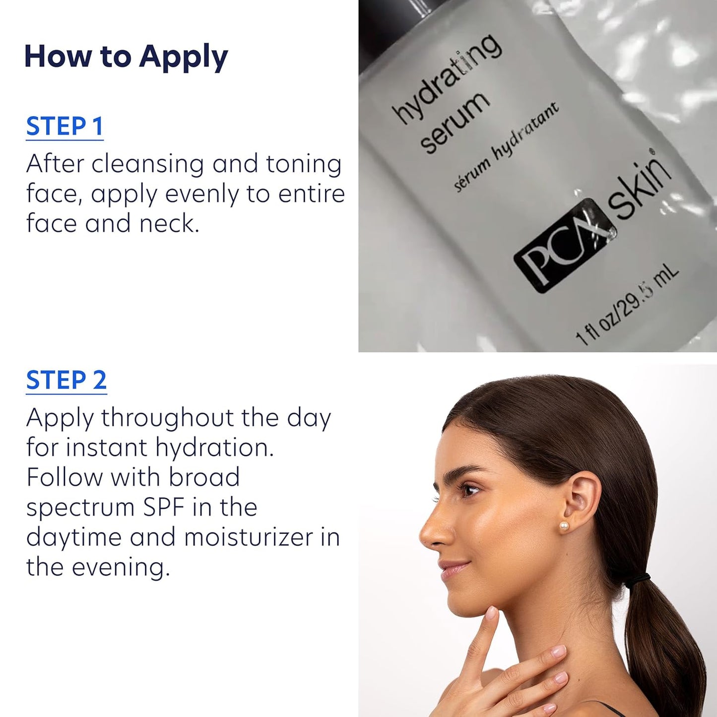 PCA SKIN Hydrating Face Serum - Soothing Anti Aging Facial Serum with Hyaluronic Acid Sodium and Aloe Vera to Boost Moisture & Minimizes Fine Lines & Wrinkles (1 fl oz)
