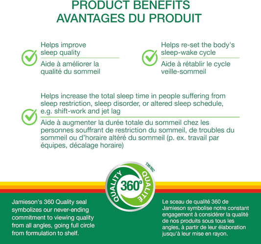 Jamieson 褪黑素 2.5 毫克软糖,天然草莓味,改善睡眠质量,延长睡眠时间,帮助重置睡眠-觉醒周期。素食、非转基因、无麸质、无人工香料、色素……