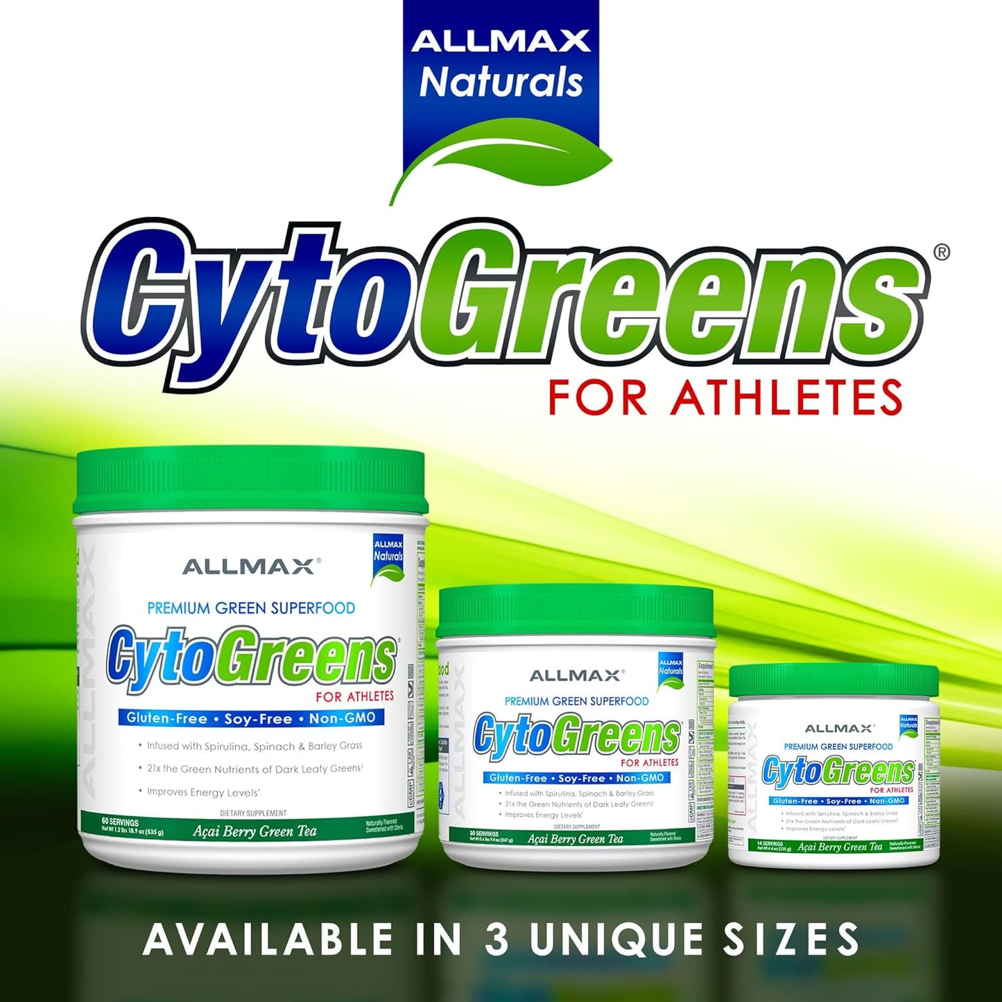 CytoGreens - Acai Berry Green Tea - 30 serving, 267.0 g (Pack of 1)