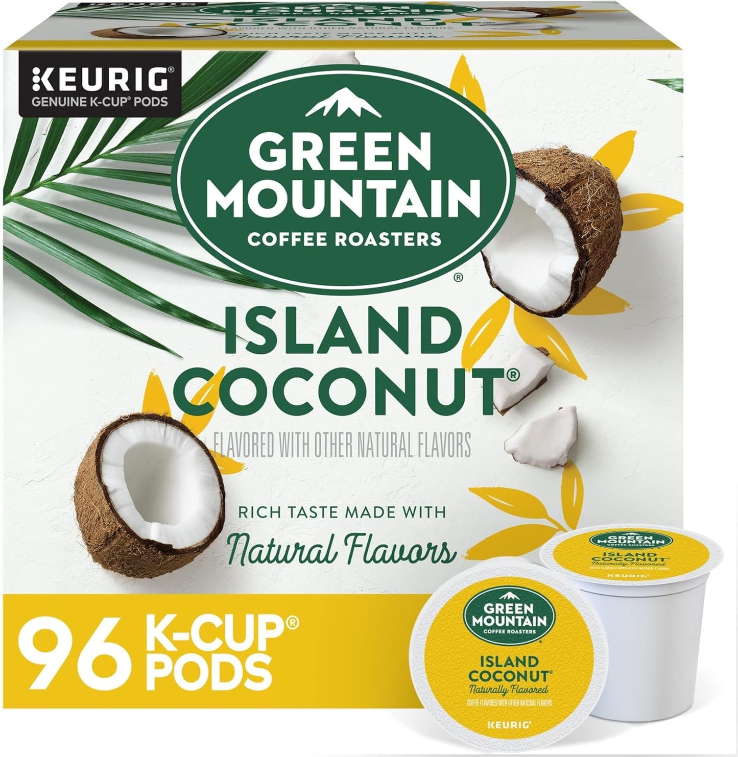 绿山咖啡岛椰子K杯装 96 杯