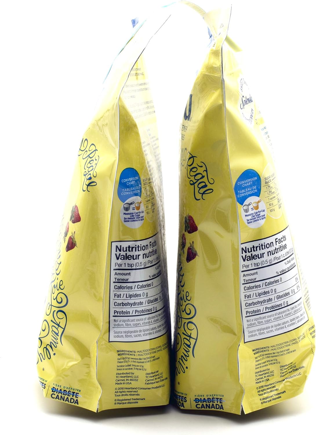 SPLENDA No Calorie Sweetener Granulated Twin Pack, 25.22 Ounce (Each Pouch: 12.61 oz), Sugar Free Sweetener & Sugar Substitute