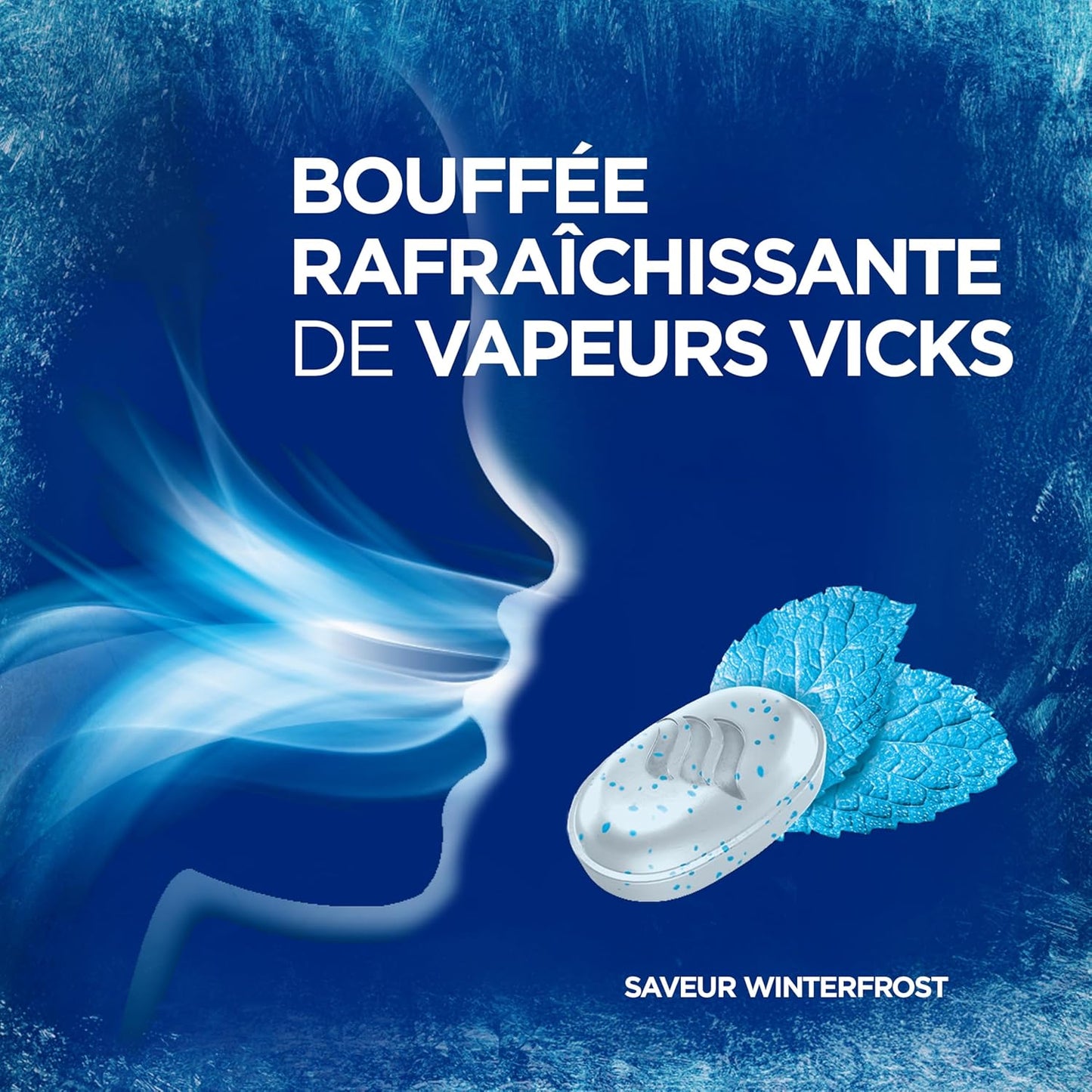 Vicks VapoCOOL Max 藥用滴劑,用於暫時緩解咳嗽和咽喉痛,潤喉糖,冬霜味,40 粒