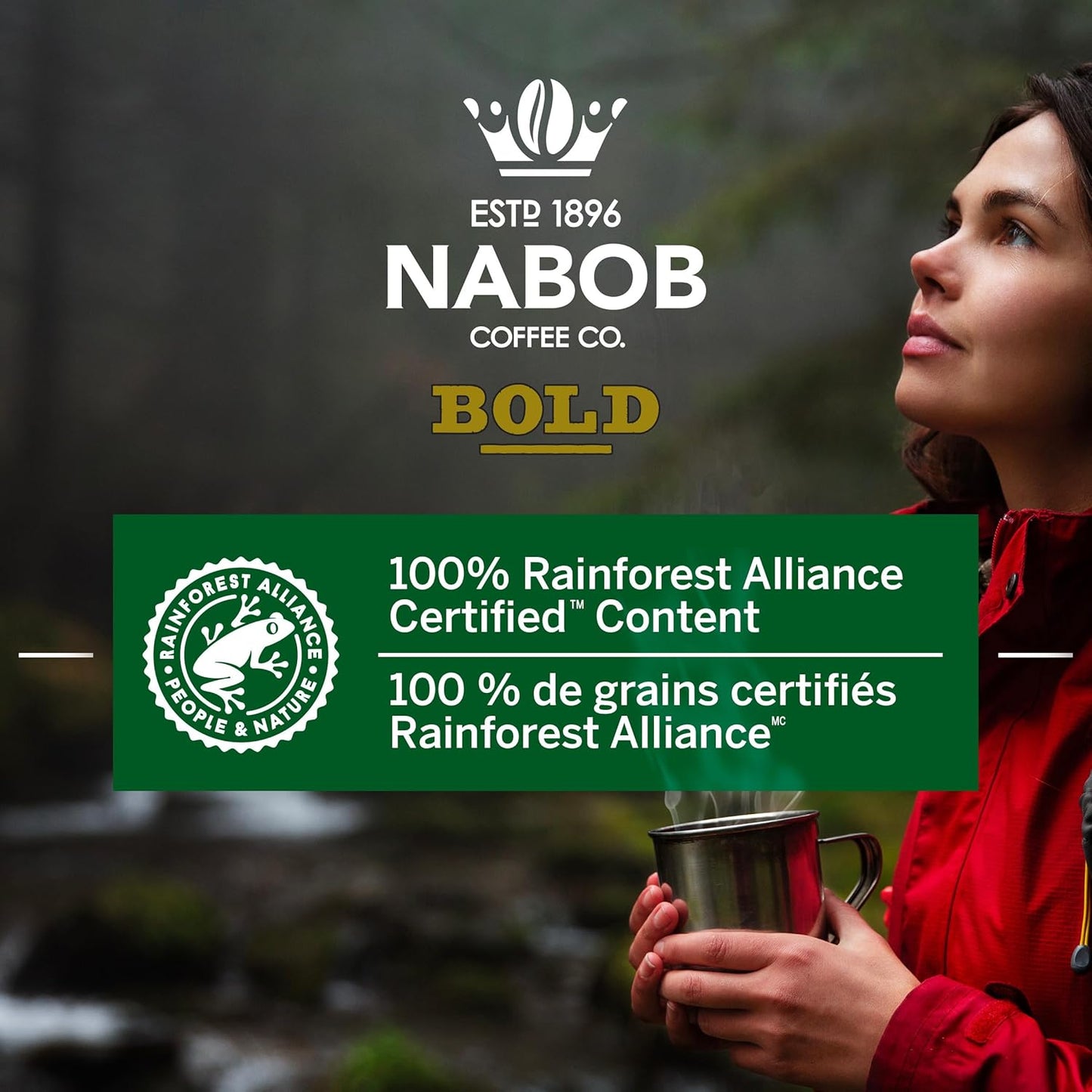 Nabob Dark Bold Roast Full City 深色研磨咖啡,340克罐装